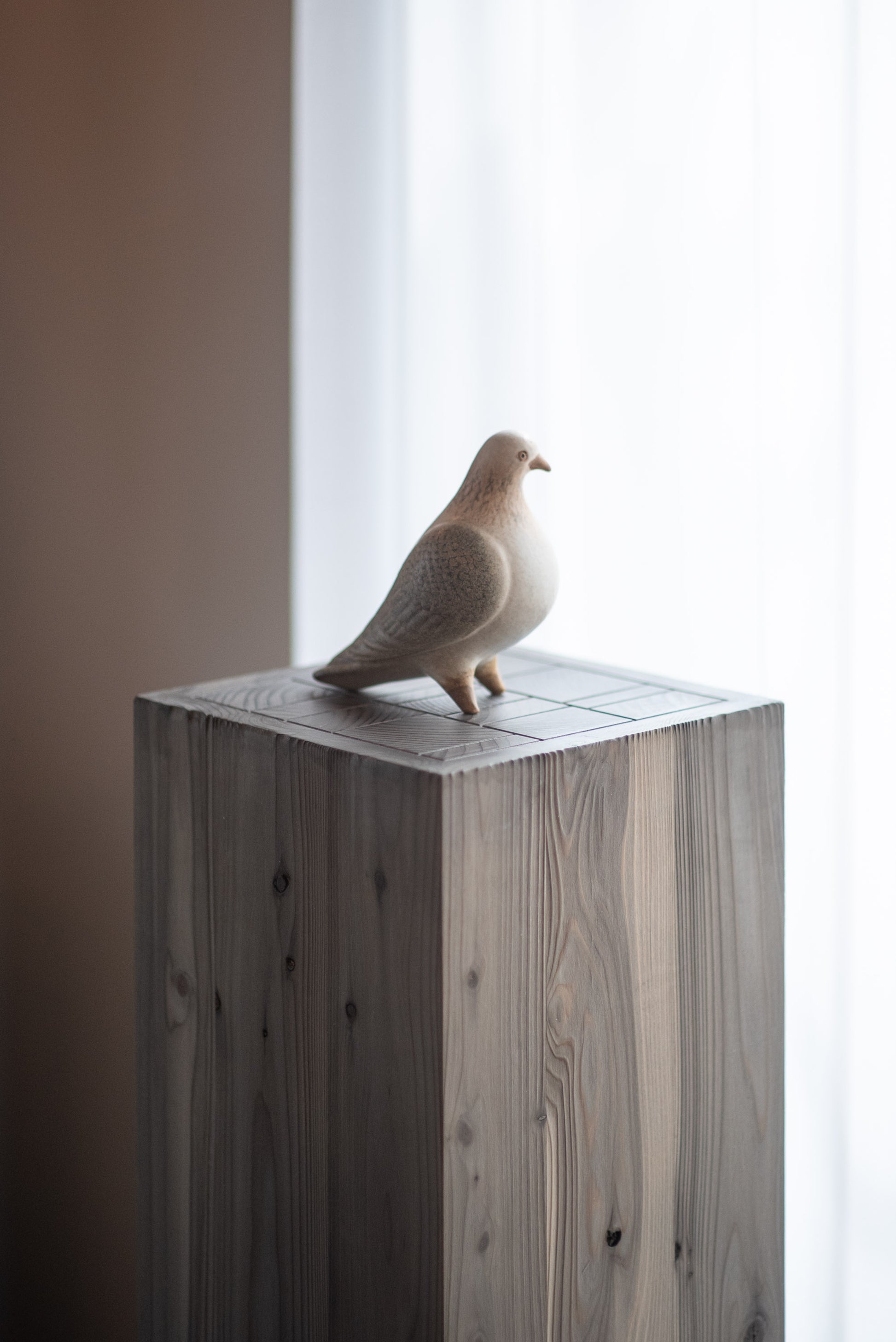 Japanese cedar pedestal -monolith-